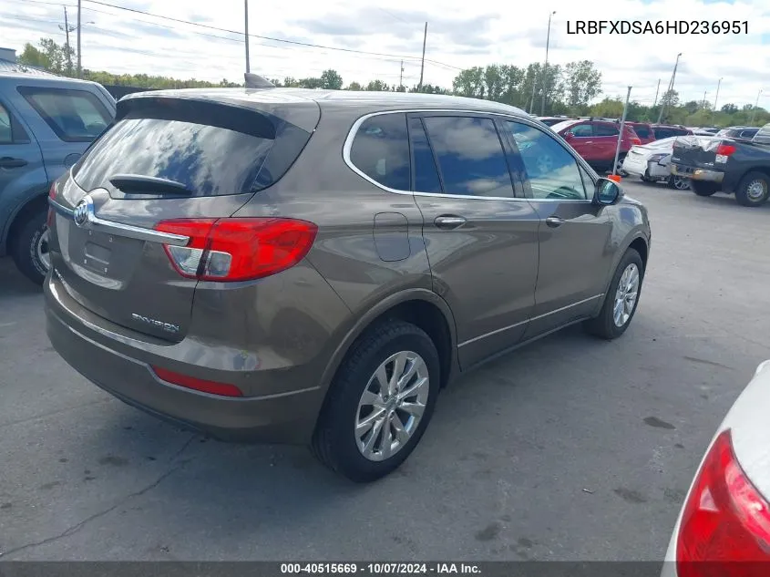 2017 Buick Envision Essence VIN: LRBFXDSA6HD236951 Lot: 40515669