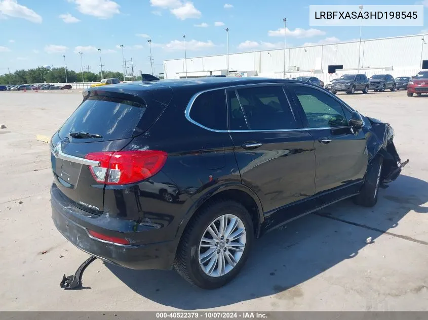 2017 Buick Envision Preferred VIN: LRBFXASA3HD198545 Lot: 40522379