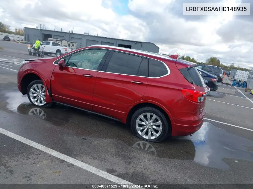 2017 Buick Envision Essence VIN: LRBFXDSA6HD148935 Lot: 40571529