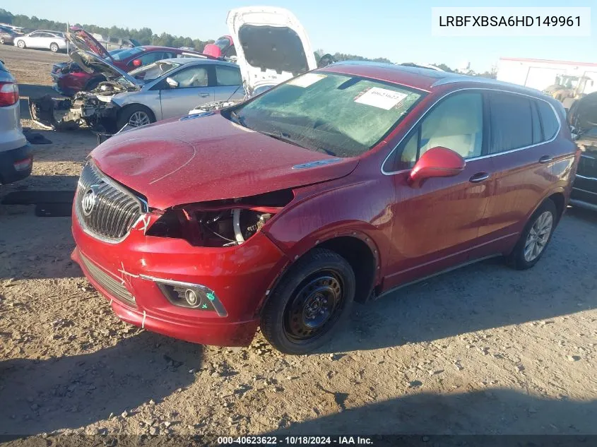 2017 Buick Envision Essence VIN: LRBFXBSA6HD149961 Lot: 40623622