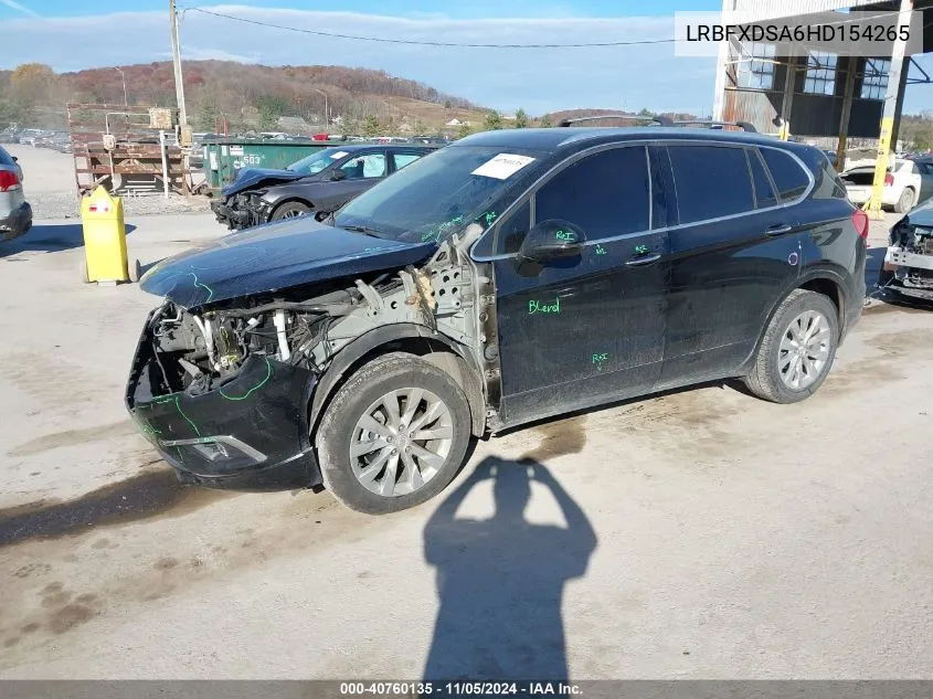 2017 Buick Envision Essence VIN: LRBFXDSA6HD154265 Lot: 40760135