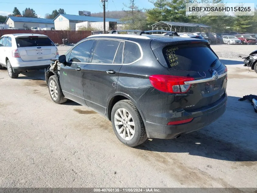 2017 Buick Envision Essence VIN: LRBFXDSA6HD154265 Lot: 40760135