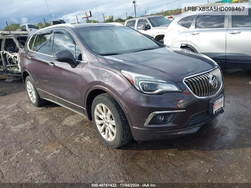 2017 Buick Envision Essence VIN: LRBFXBSA5HD098467 Lot: 40761422