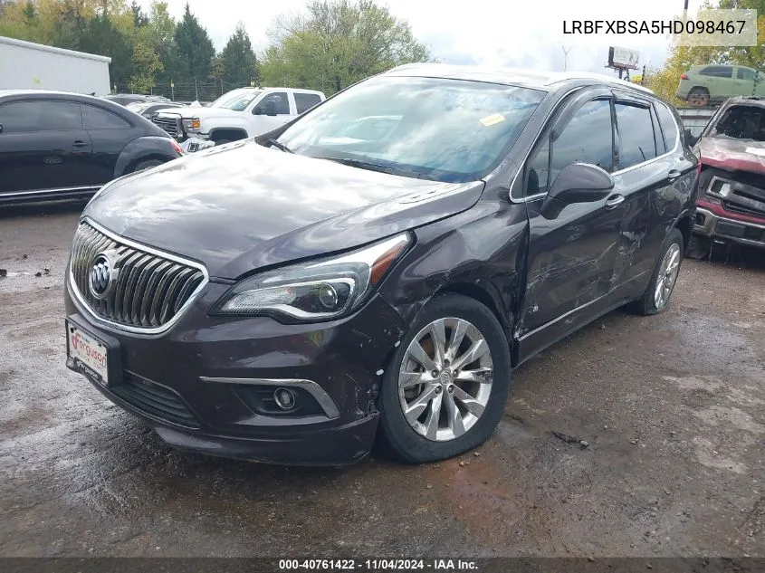 2017 Buick Envision Essence VIN: LRBFXBSA5HD098467 Lot: 40761422