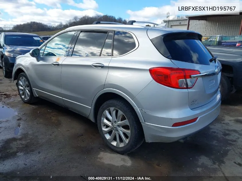 2017 Buick Envision Premium I VIN: LRBFXESX1HD195767 Lot: 40829131