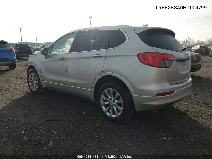 2017 Buick Envision Essence VIN: LRBFXBSA0HD004799 Lot: 40841475