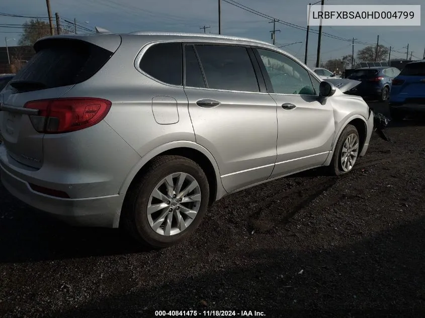 2017 Buick Envision Essence VIN: LRBFXBSA0HD004799 Lot: 40841475