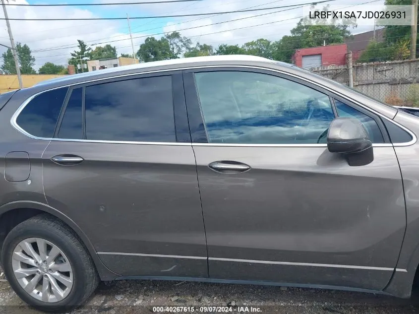 2018 Buick Envision Essence VIN: LRBFX1SA7JD026931 Lot: 40267615