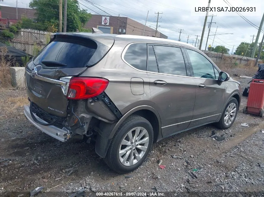 2018 Buick Envision Essence VIN: LRBFX1SA7JD026931 Lot: 40267615