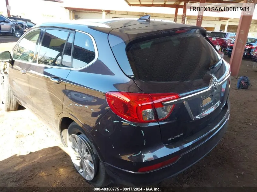 2018 Buick Envision Essence VIN: LRBFX1SA6JD081984 Lot: 40350775