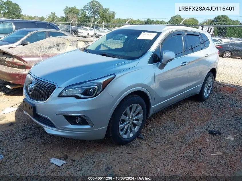 2018 Buick Envision Essence VIN: LRBFX2SA4JD116401 Lot: 40511298