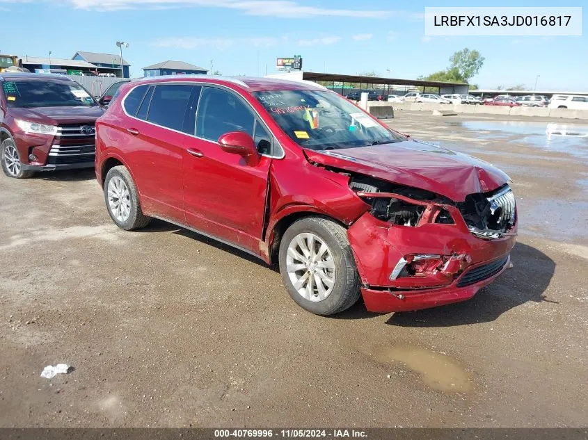 2018 Buick Envision Essence VIN: LRBFX1SA3JD016817 Lot: 40769996