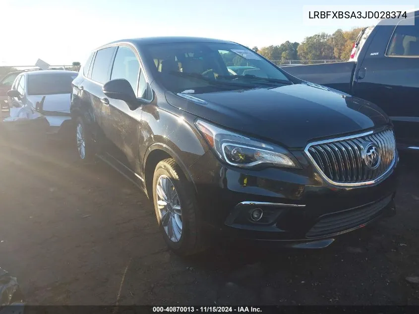 2018 Buick Envision Preferred VIN: LRBFXBSA3JD028374 Lot: 40870013