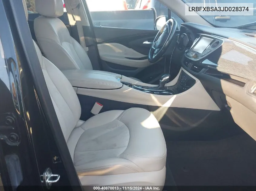 2018 Buick Envision Preferred VIN: LRBFXBSA3JD028374 Lot: 40870013