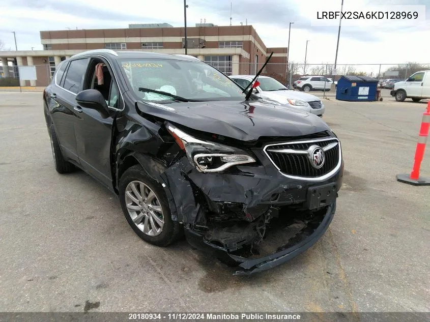 2019 Buick Envision VIN: LRBFX2SA6KD128969 Lot: 20180934