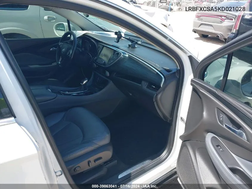 2019 Buick Envision Fwd Essence VIN: LRBFXCSA5KD021028 Lot: 39863041