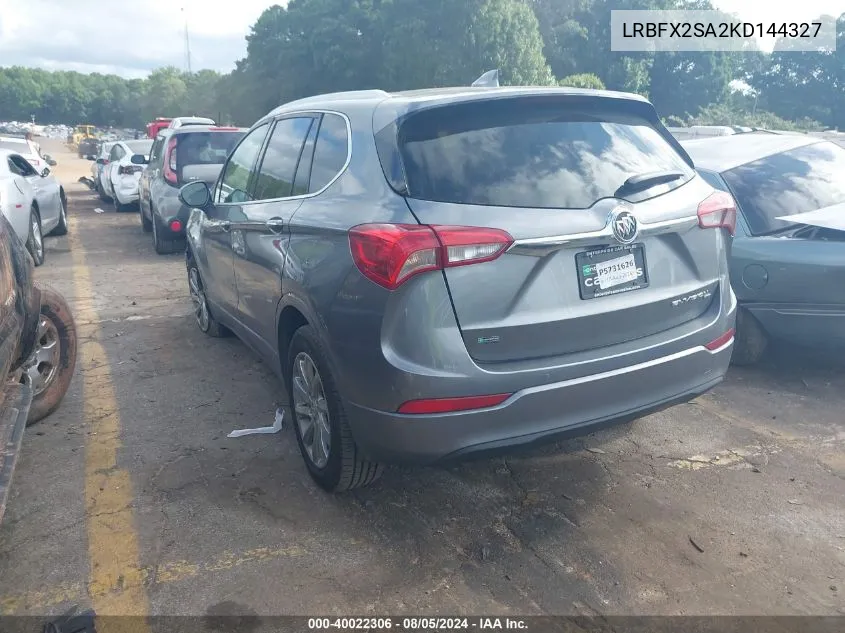 2019 Buick Envision Awd Essence VIN: LRBFX2SA2KD144327 Lot: 40022306