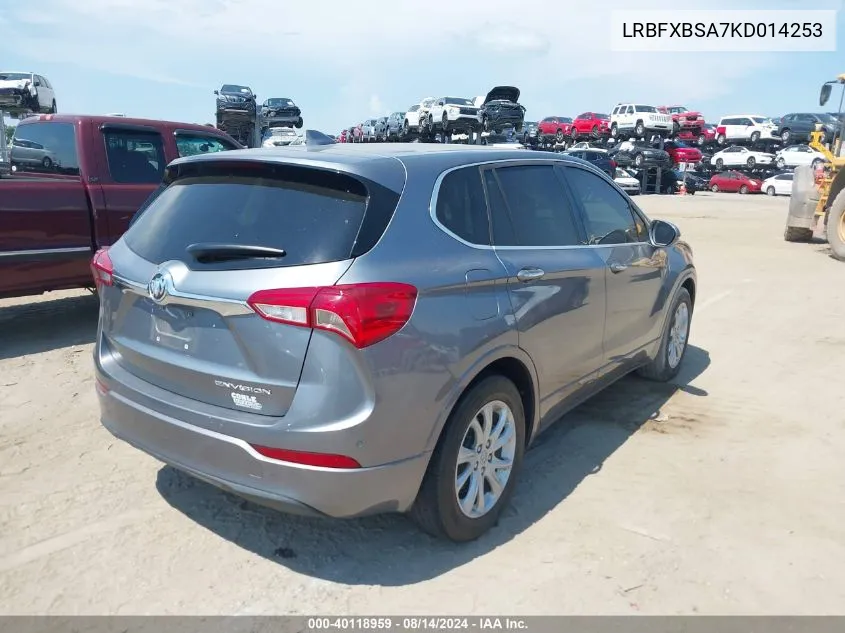 LRBFXBSA7KD014253 2019 Buick Envision Fwd Preferred