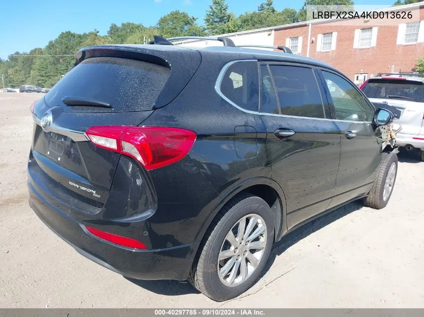 2019 Buick Envision Awd Essence VIN: LRBFX2SA4KD013626 Lot: 40297785