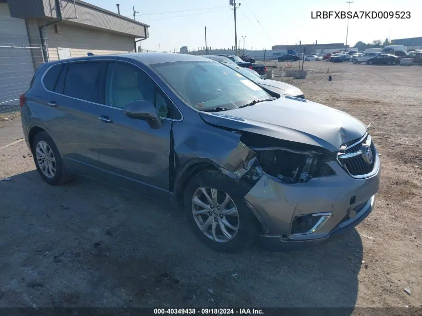 2019 Buick Envision Preferred VIN: LRBFXBSA7KD009523 Lot: 40349438