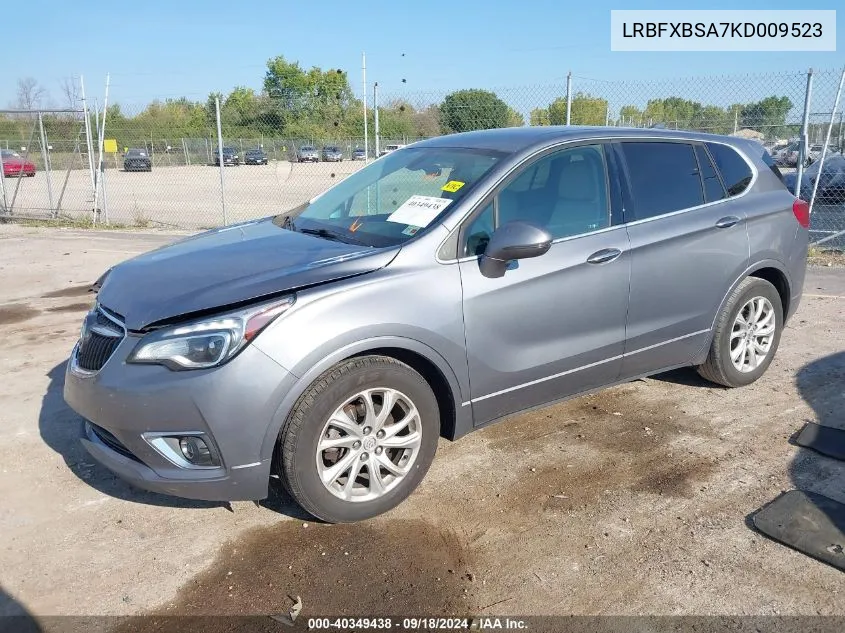 2019 Buick Envision Preferred VIN: LRBFXBSA7KD009523 Lot: 40349438