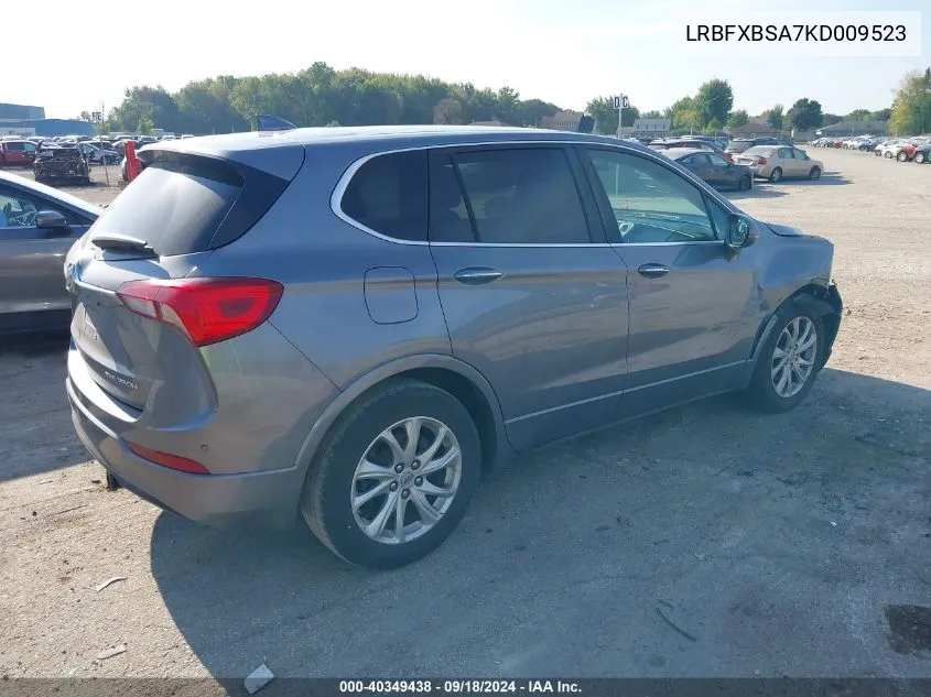 2019 Buick Envision Preferred VIN: LRBFXBSA7KD009523 Lot: 40349438