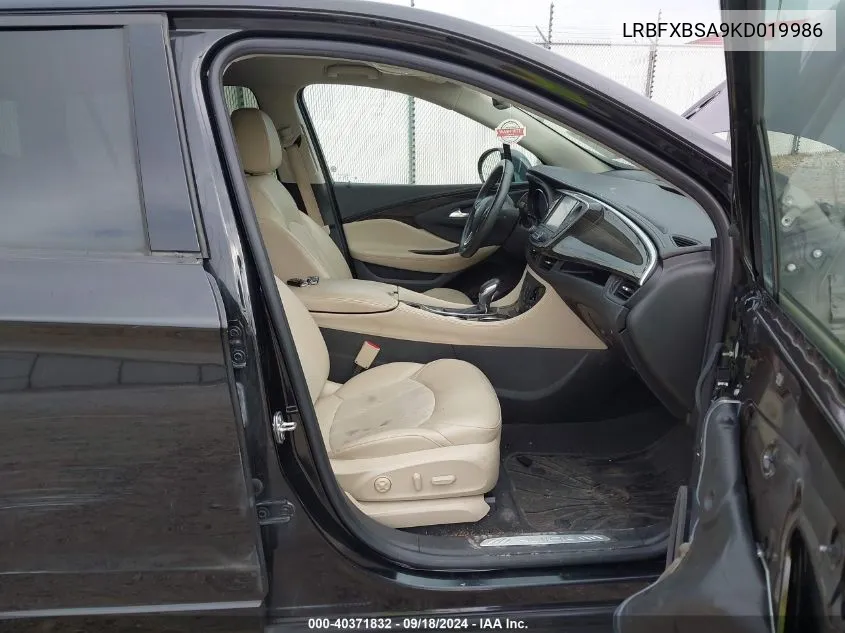 2019 Buick Envision Preferred VIN: LRBFXBSA9KD019986 Lot: 40371832