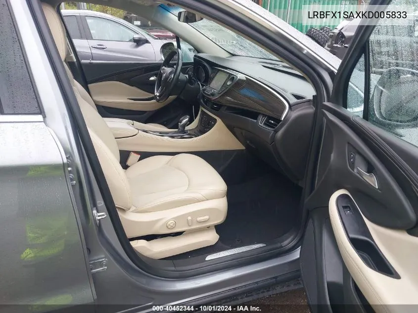 2019 Buick Envision Preferred VIN: LRBFX1SAXKD005833 Lot: 40452344