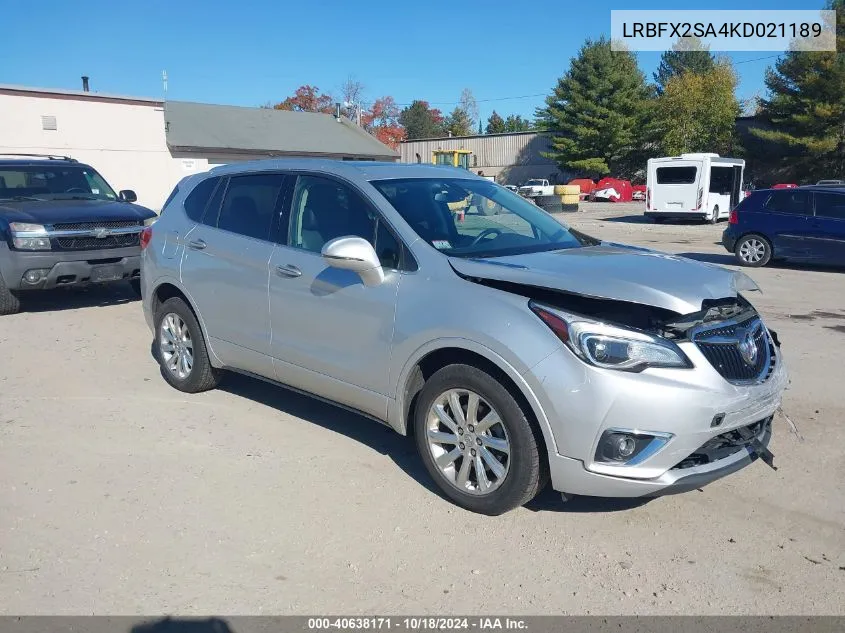 2019 Buick Envision Awd Essence VIN: LRBFX2SA4KD021189 Lot: 40638171