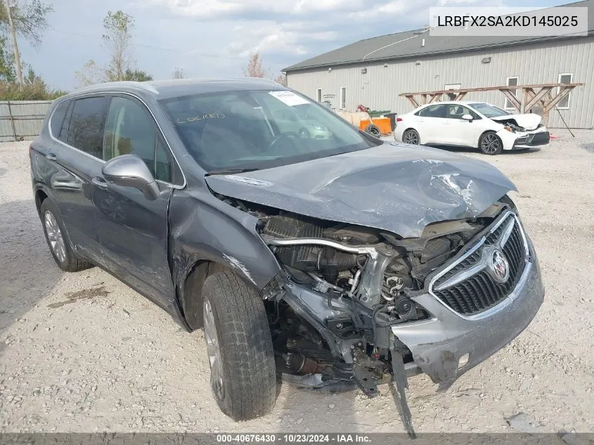 2019 Buick Envision Awd Essence VIN: LRBFX2SA2KD145025 Lot: 40676430