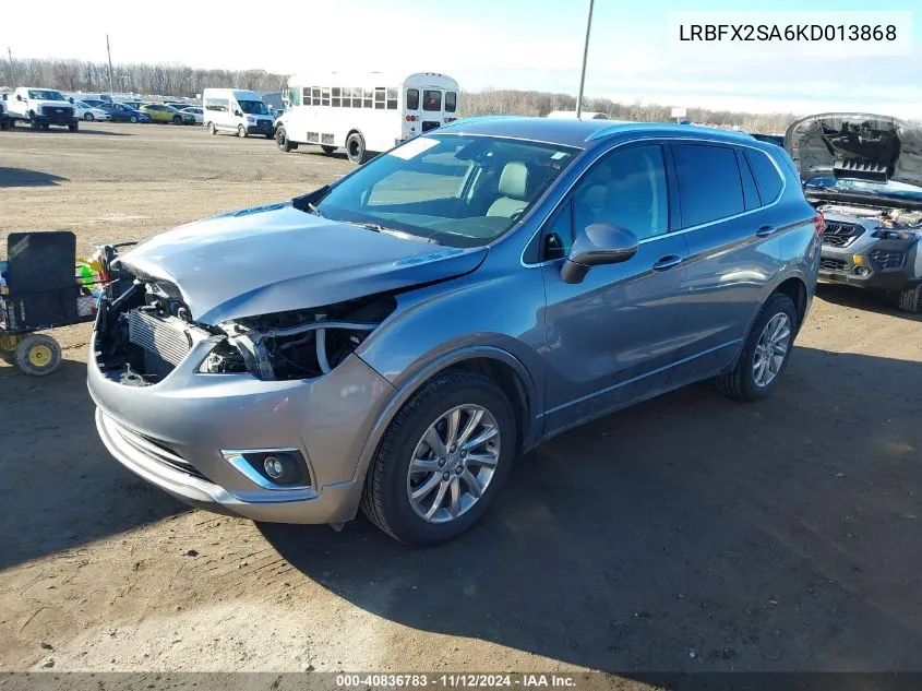 2019 Buick Envision Awd Essence VIN: LRBFX2SA6KD013868 Lot: 40836783