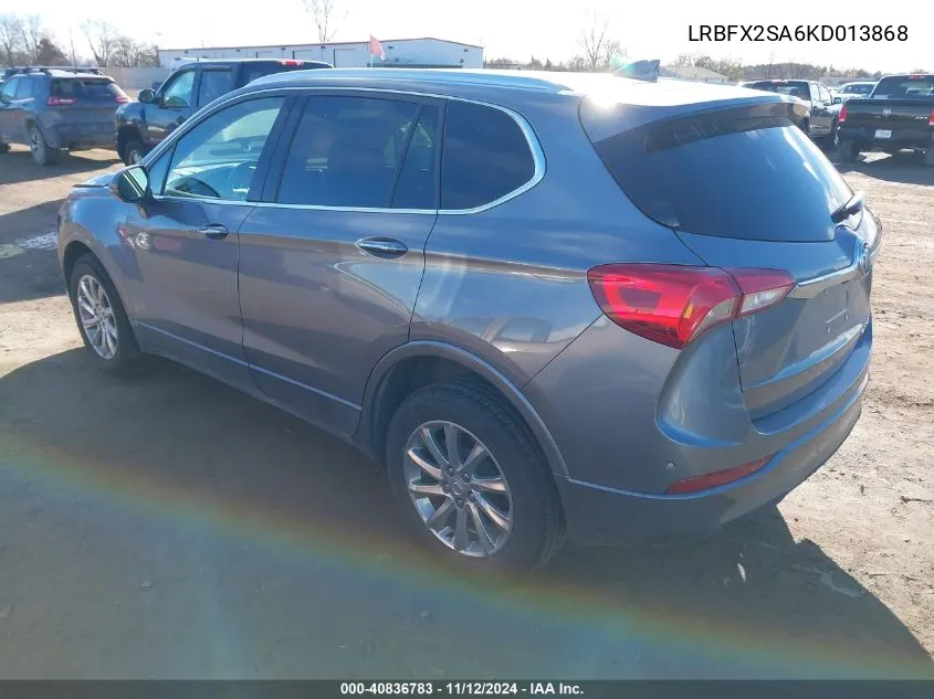 2019 Buick Envision Awd Essence VIN: LRBFX2SA6KD013868 Lot: 40836783