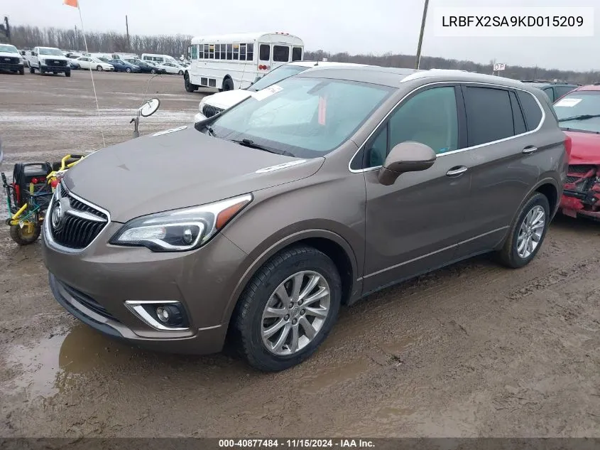 2019 Buick Envision Awd Essence VIN: LRBFX2SA9KD015209 Lot: 40877484