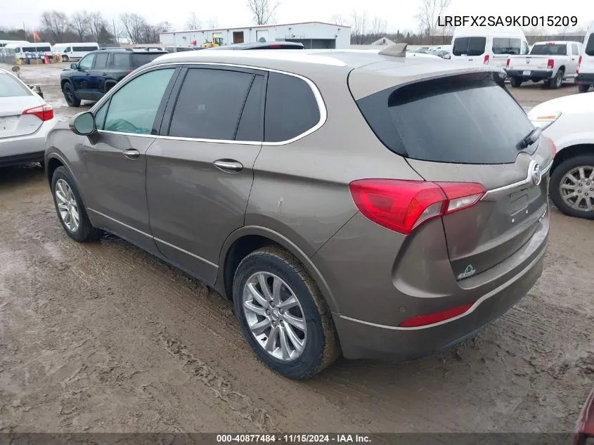 2019 Buick Envision Awd Essence VIN: LRBFX2SA9KD015209 Lot: 40877484