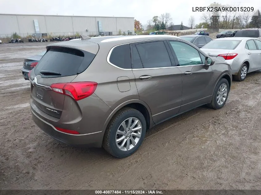 2019 Buick Envision Awd Essence VIN: LRBFX2SA9KD015209 Lot: 40877484