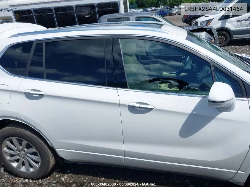 2020 Buick Envision Awd Essence VIN: LRBFX2SA4LD031464 Lot: 39482539