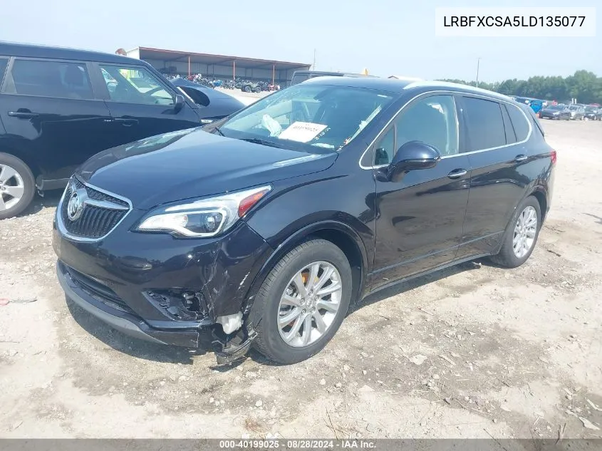 2020 Buick Envision Fwd Essence VIN: LRBFXCSA5LD135077 Lot: 40199025