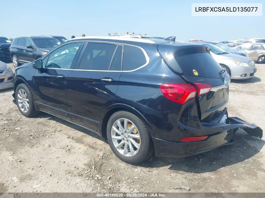 2020 Buick Envision Fwd Essence VIN: LRBFXCSA5LD135077 Lot: 40199025