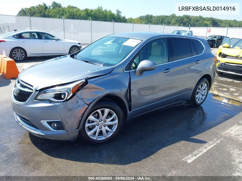 2020 Buick Envision Fwd Preferred VIN: LRBFXBSA5LD014916 Lot: 40268680