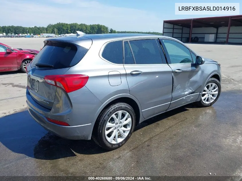 2020 Buick Envision Fwd Preferred VIN: LRBFXBSA5LD014916 Lot: 40268680