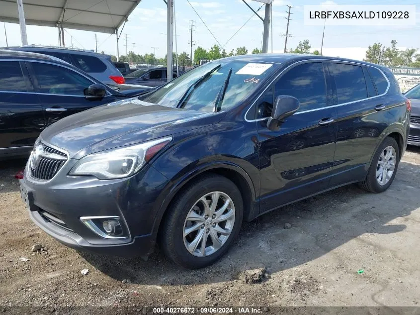 LRBFXBSAXLD109228 2020 Buick Envision Fwd Preferred