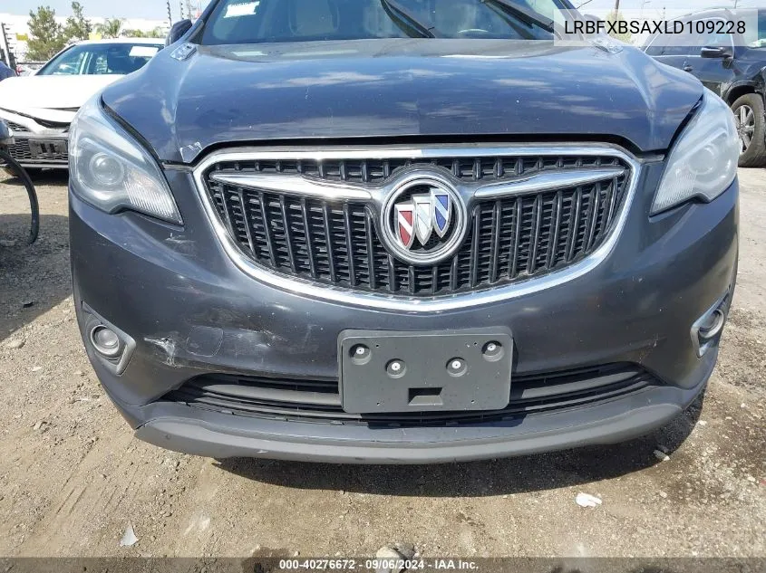 2020 Buick Envision Fwd Preferred VIN: LRBFXBSAXLD109228 Lot: 40276672