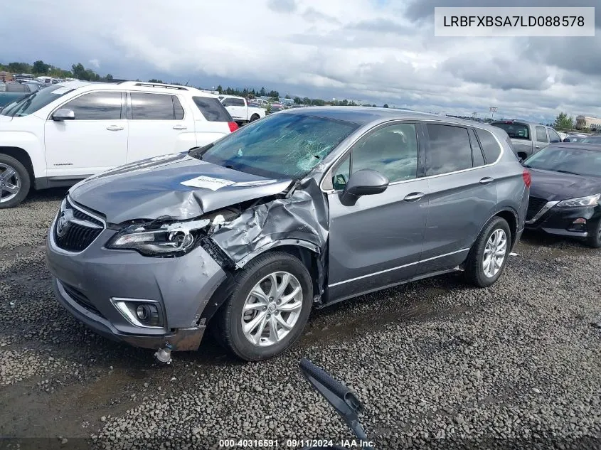 LRBFXBSA7LD088578 2020 Buick Envision Fwd Preferred