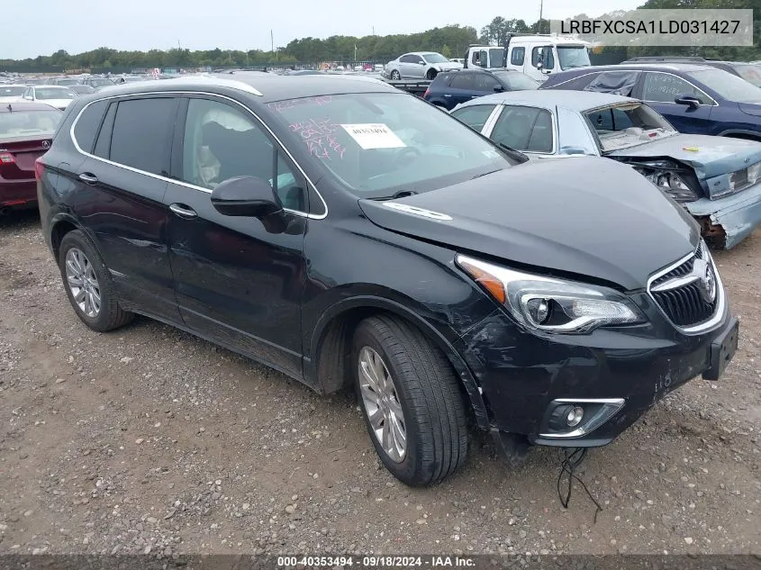 2020 Buick Envision Essence VIN: LRBFXCSA1LD031427 Lot: 40353494