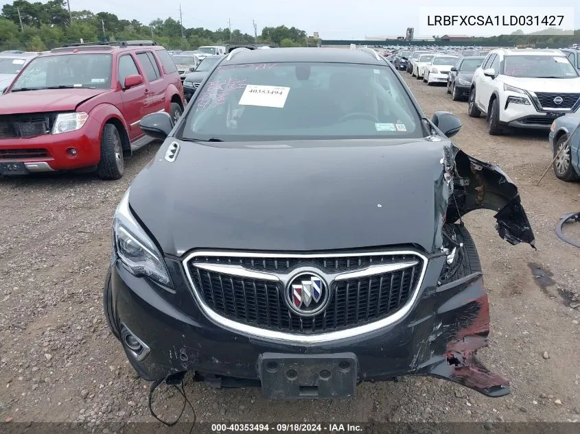 2020 Buick Envision Essence VIN: LRBFXCSA1LD031427 Lot: 40353494