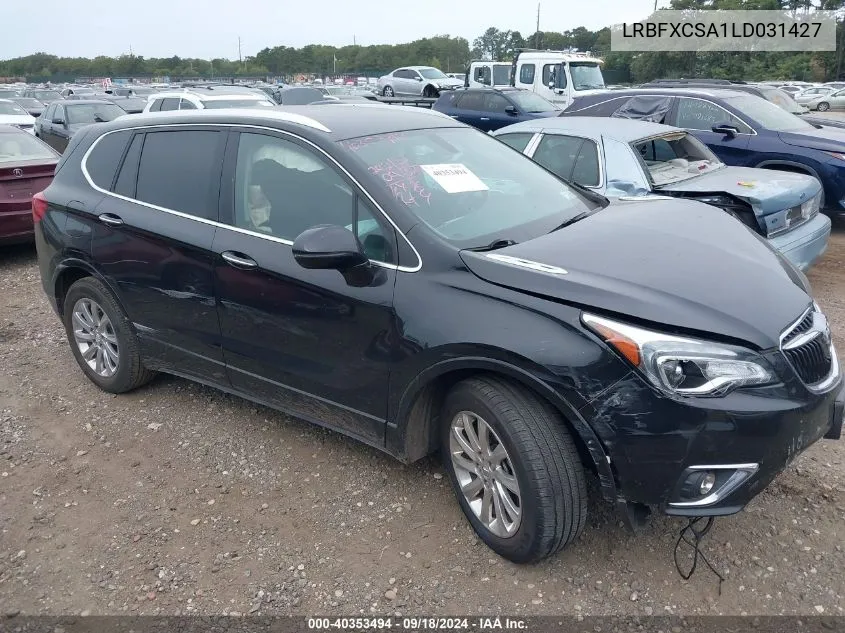 2020 Buick Envision Essence VIN: LRBFXCSA1LD031427 Lot: 40353494