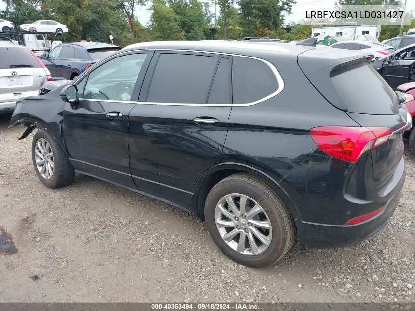 2020 Buick Envision Essence VIN: LRBFXCSA1LD031427 Lot: 40353494