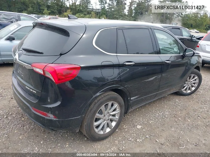 2020 Buick Envision Essence VIN: LRBFXCSA1LD031427 Lot: 40353494