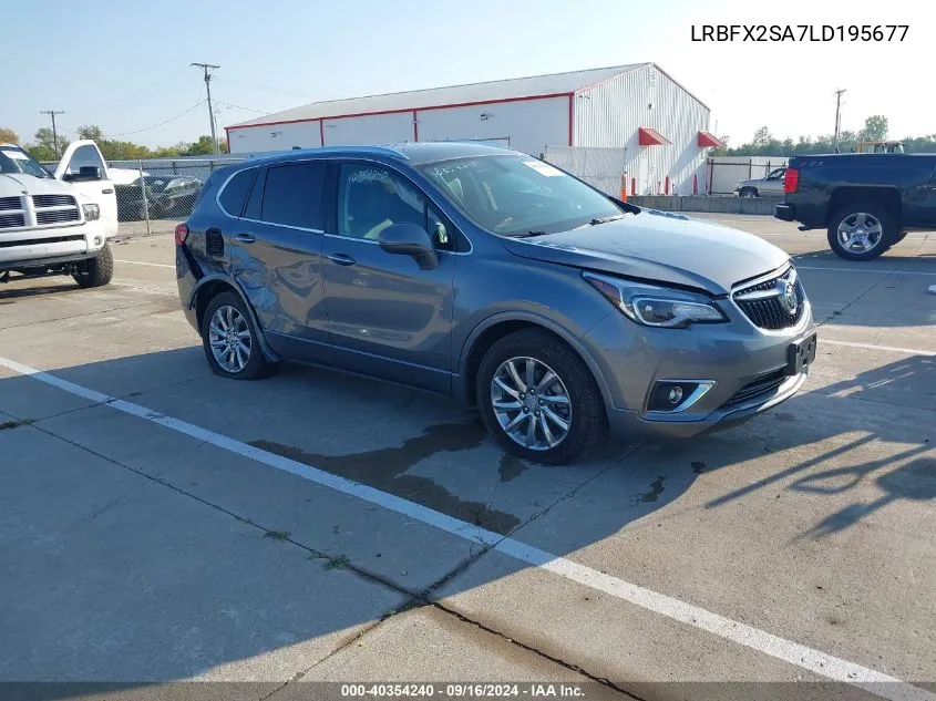 2020 Buick Envision Essence VIN: LRBFX2SA7LD195677 Lot: 40354240