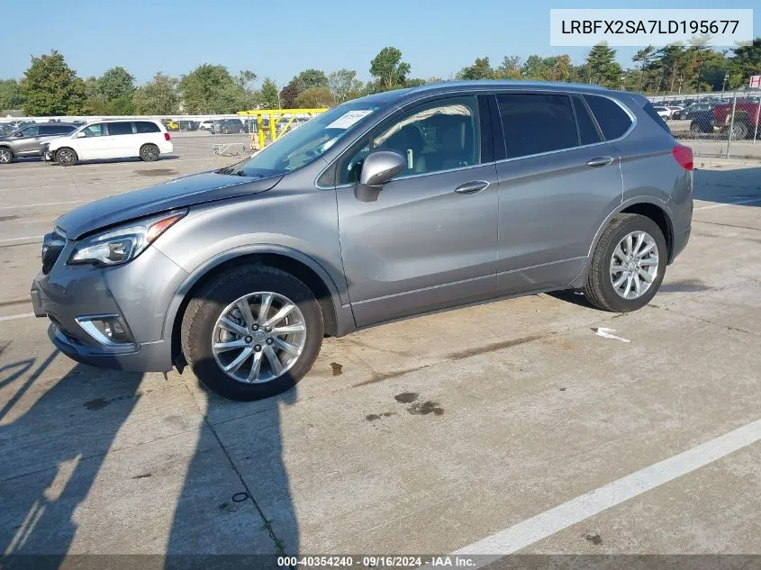 2020 Buick Envision Essence VIN: LRBFX2SA7LD195677 Lot: 40354240